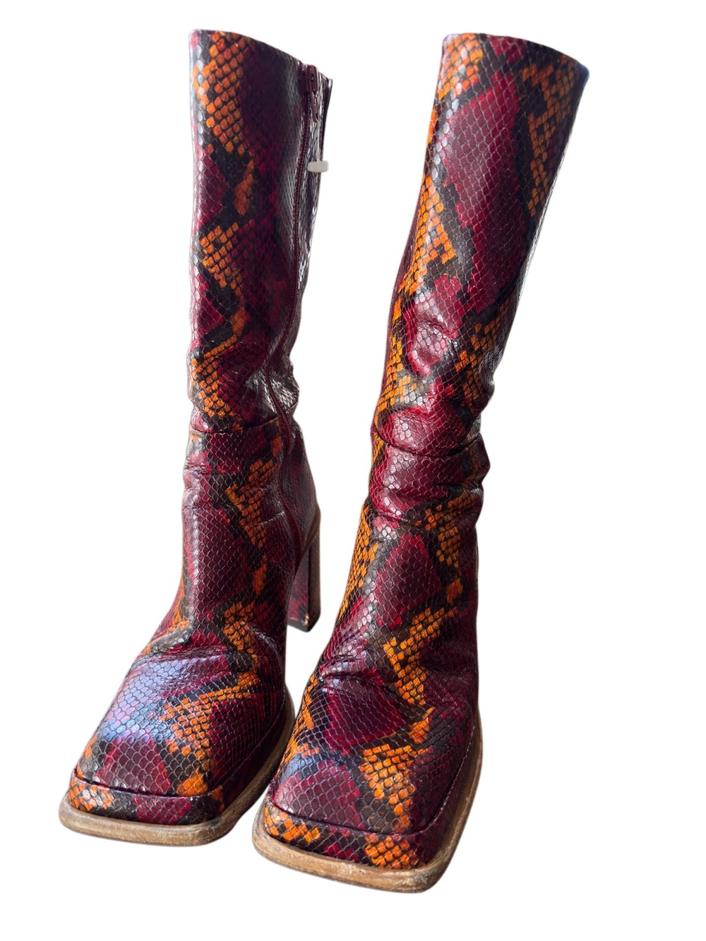 Miista Abril Multicolored Square-toe Mid Boots - Picture 4 of 8